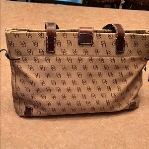 Dooney & Bourke Brown Monogram Tote Bag good used condition